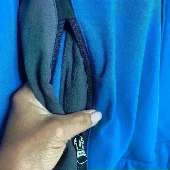 Cabelas Blue/gray fleece lined,rain resistant, wind block, medium weight SZ-XL - Picture 5 of 8